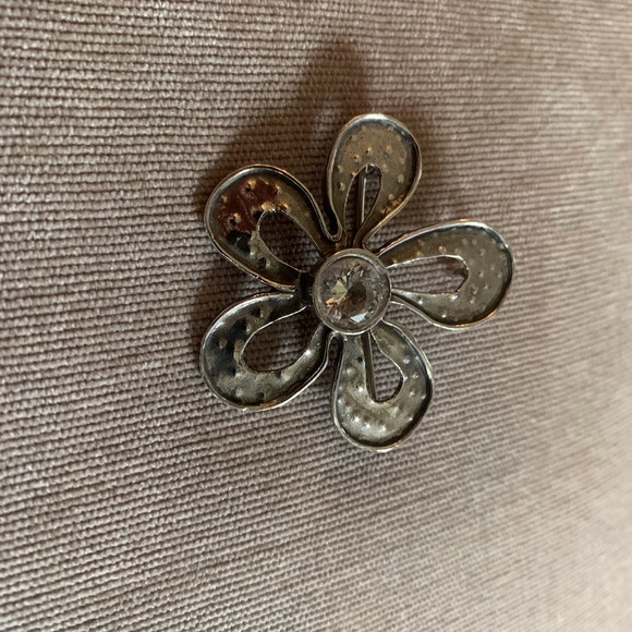 Sterling Silver Flower Pin/Pendant